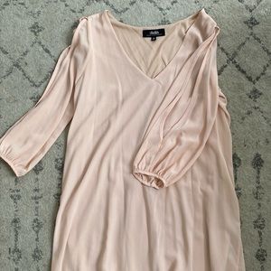 Lulu lightpink Flowy open sleeve Midi Dress size M